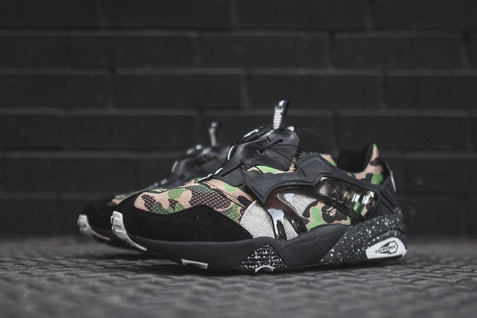PUMA X BAPE DISC BLAZE Curds & Whey — UK 5 | EU 38 | US 6 — Back View