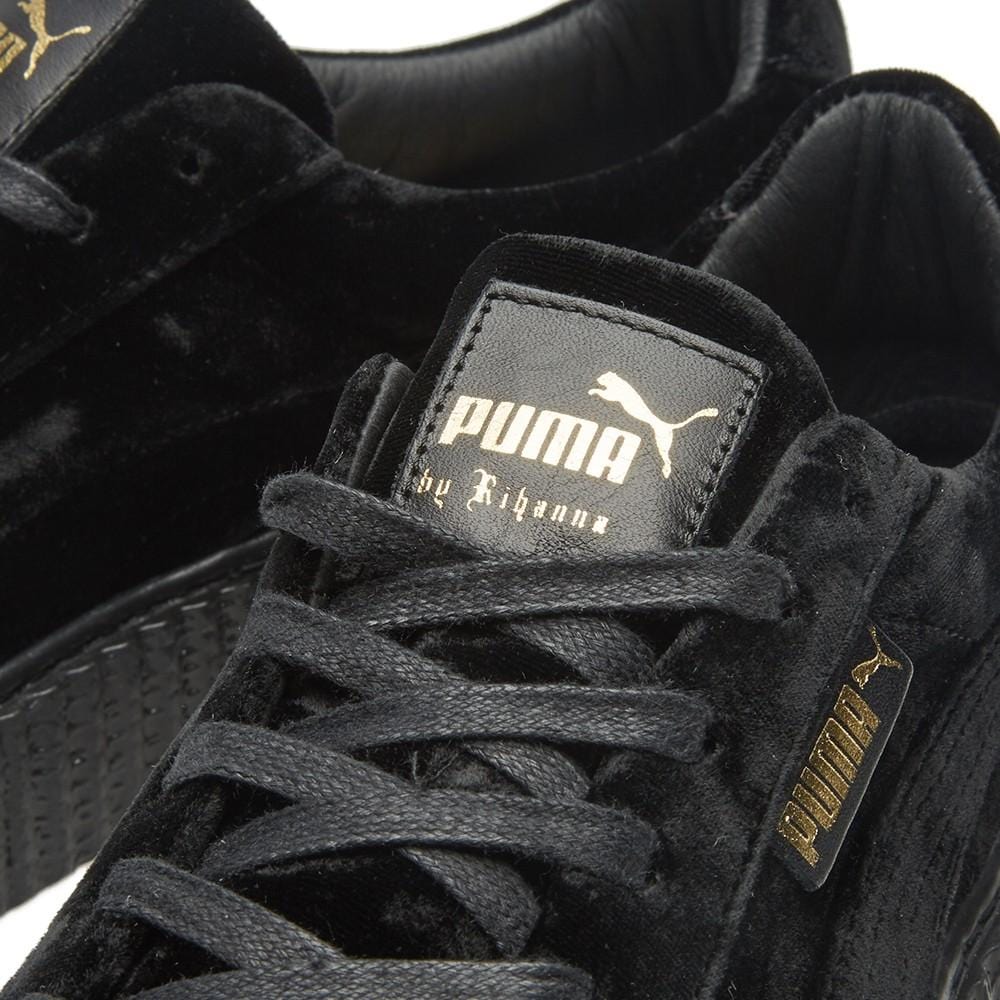 PUMA X FENTY CREEPER VELVET Black — UK 3 | EU 35.5 | US 5.5 — Lifestyle View