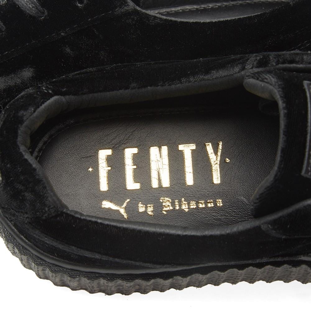 PUMA X FENTY CREEPER VELVET Black — UK 3 | EU 35.5 | US 5.5 — Detail View