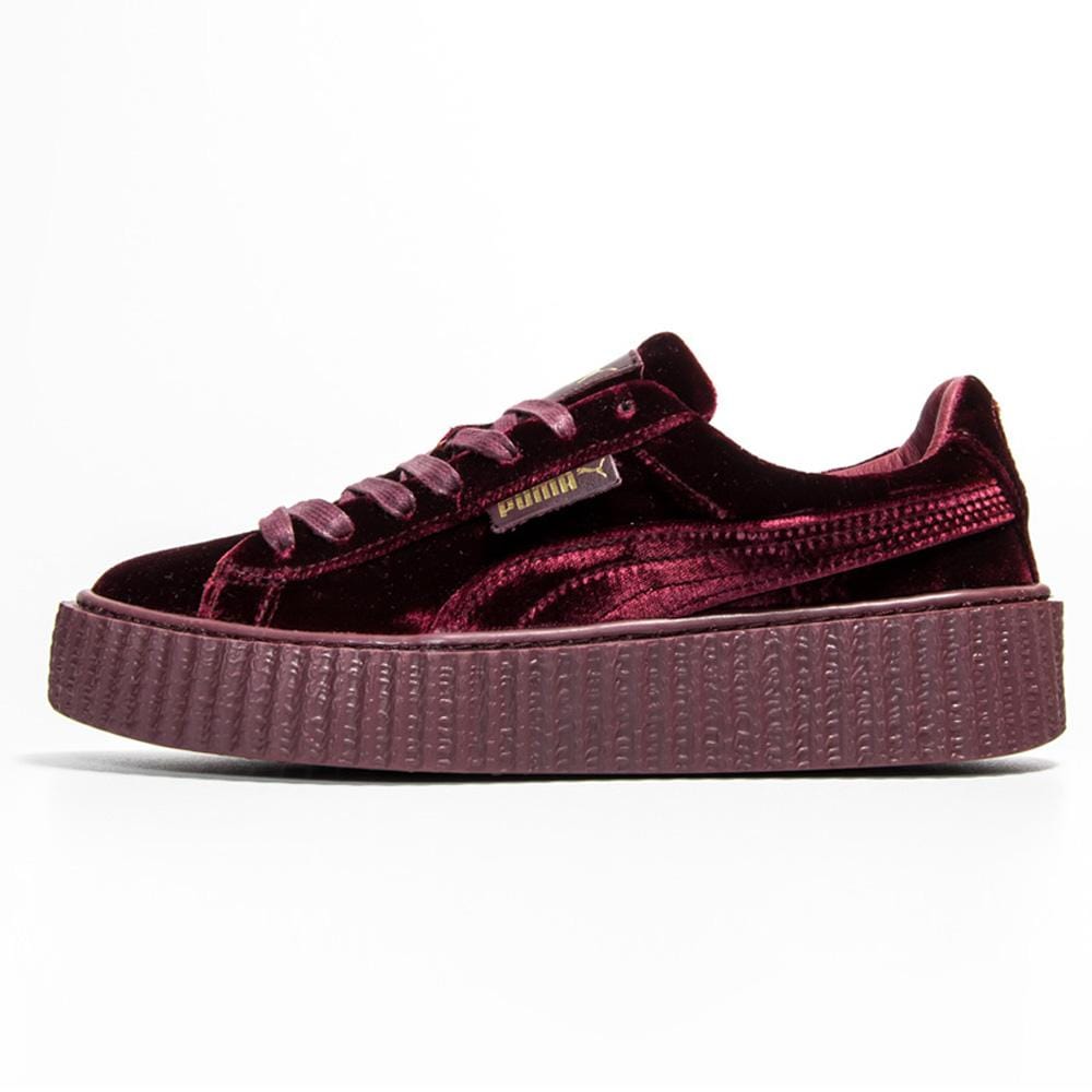 Fenty x Wmns Velvet Creeper 'Burgundy' — UK 6.5 | EU 40 | US 9 — Front View