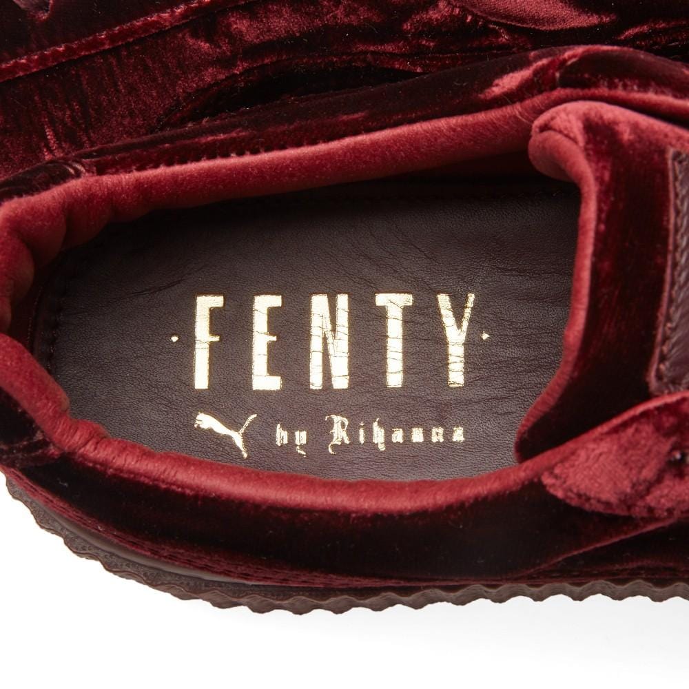 Fenty x Wmns Velvet Creeper 'Burgundy' — UK 6.5 | EU 40 | US 9 — Alternate View 9