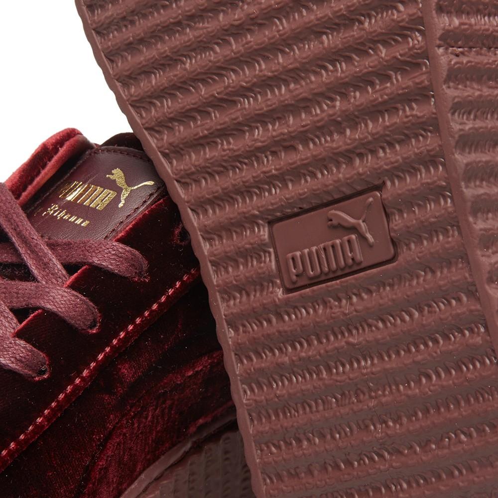 Fenty x Wmns Velvet Creeper 'Burgundy' — UK 6.5 | EU 40 | US 9 — Alternate View 8