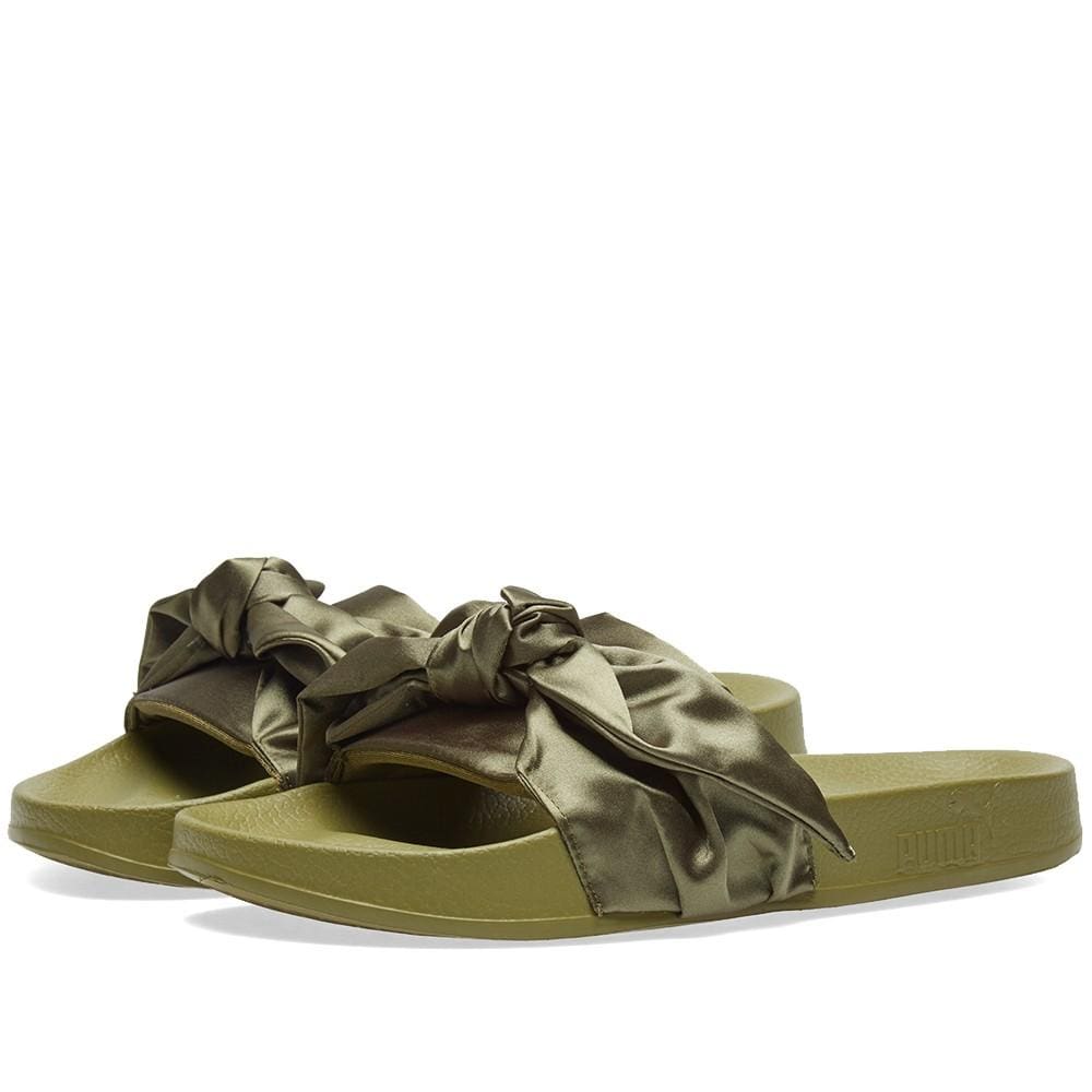 Puma x Fenty by Rihanna Bow Slide "Olive Branch" — UK 3 | EU 35.5 | US 5.5 — Top View