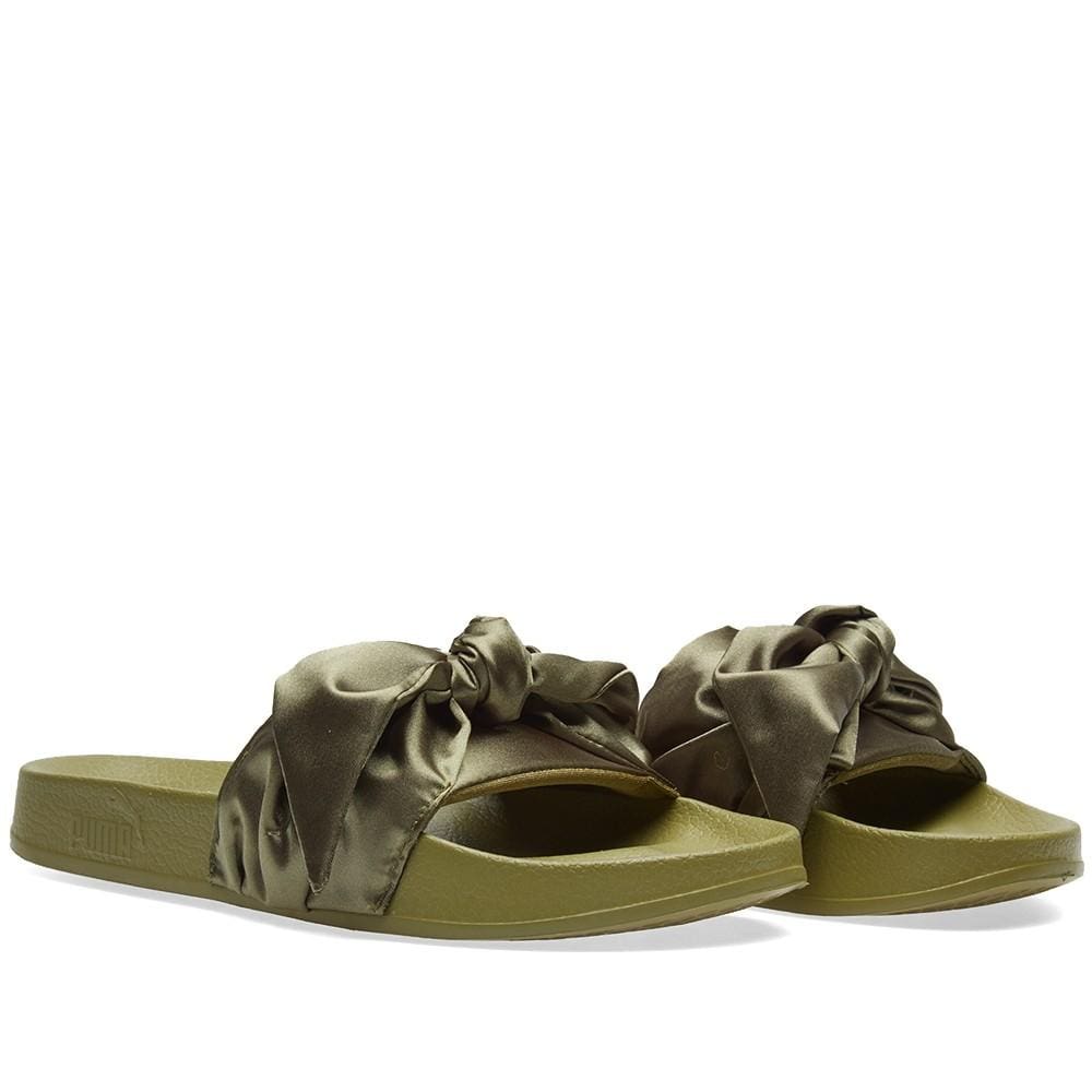 Puma x Fenty by Rihanna Bow Slide "Olive Branch" — UK 3 | EU 35.5 | US 5.5 — Back View