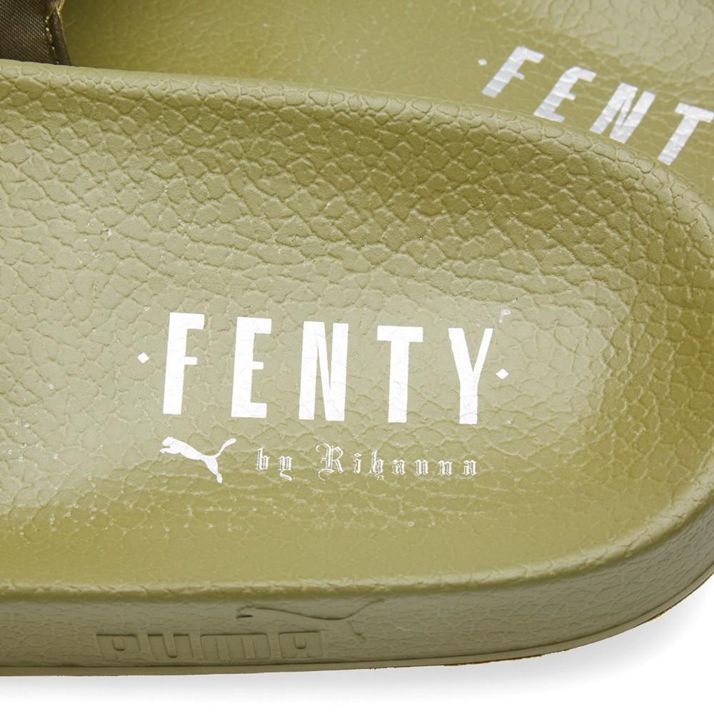 Puma x Fenty by Rihanna Bow Slide "Olive Branch" — UK 3 | EU 35.5 | US 5.5 — Detail View