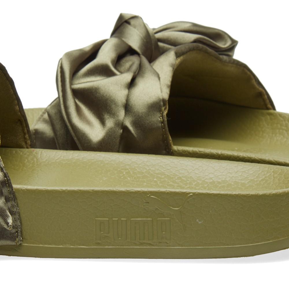 Puma x Fenty by Rihanna Bow Slide "Olive Branch" — UK 3 | EU 35.5 | US 5.5 — Alternate View 7