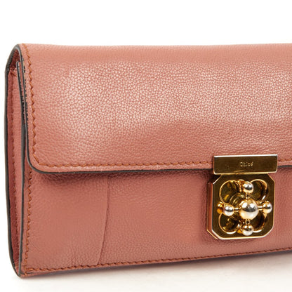 Chloe Purse Elsie Continental Flap Wallet in Nut, Calfskin Leather — Alternate View 14