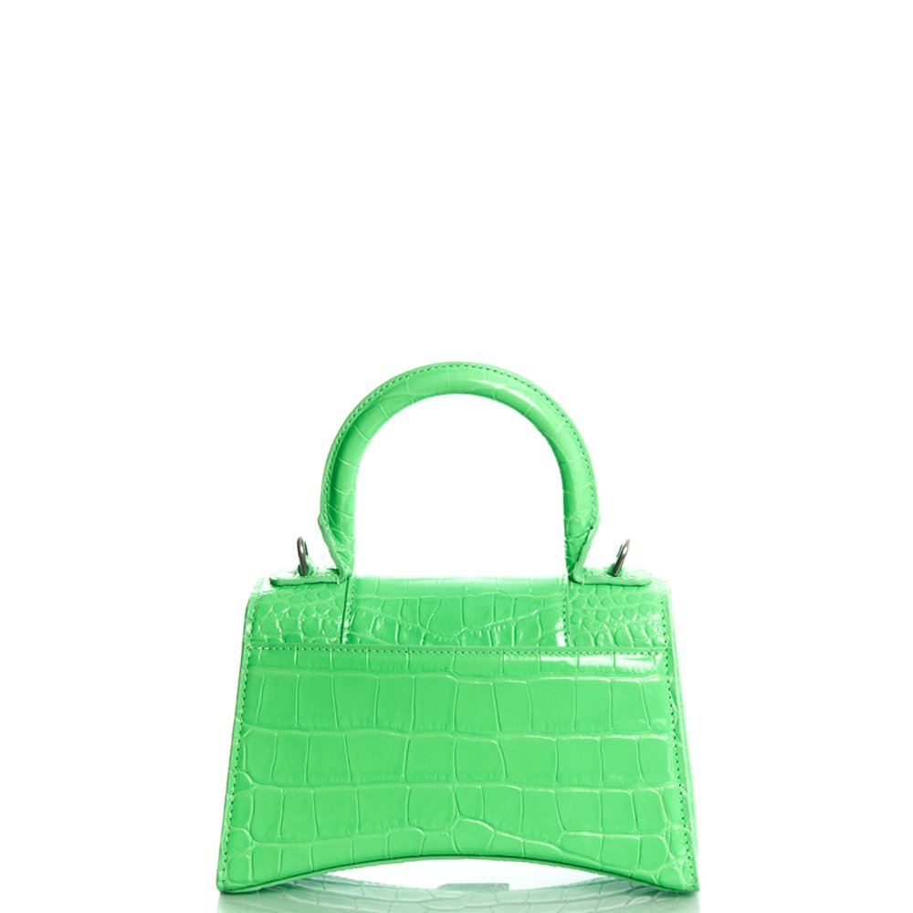 Balenciaga Top Handle Hourglass XS in Tempete, Exotic Effect Leather — Alternate View 18