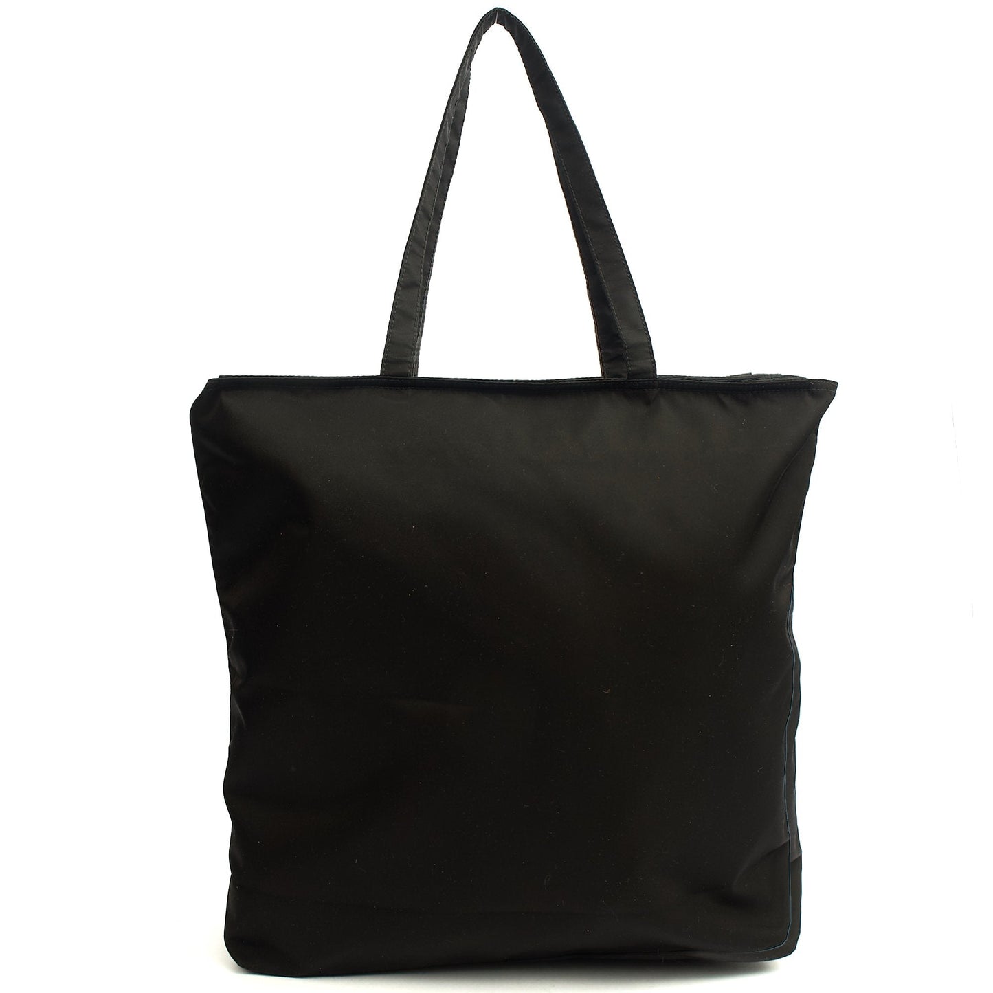 Prada Tote Nylon Tote Bag in Black, Nylon — Back View