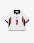 Benir Clothing 98 Becks inspired knit Jersey - White — XS — Front View