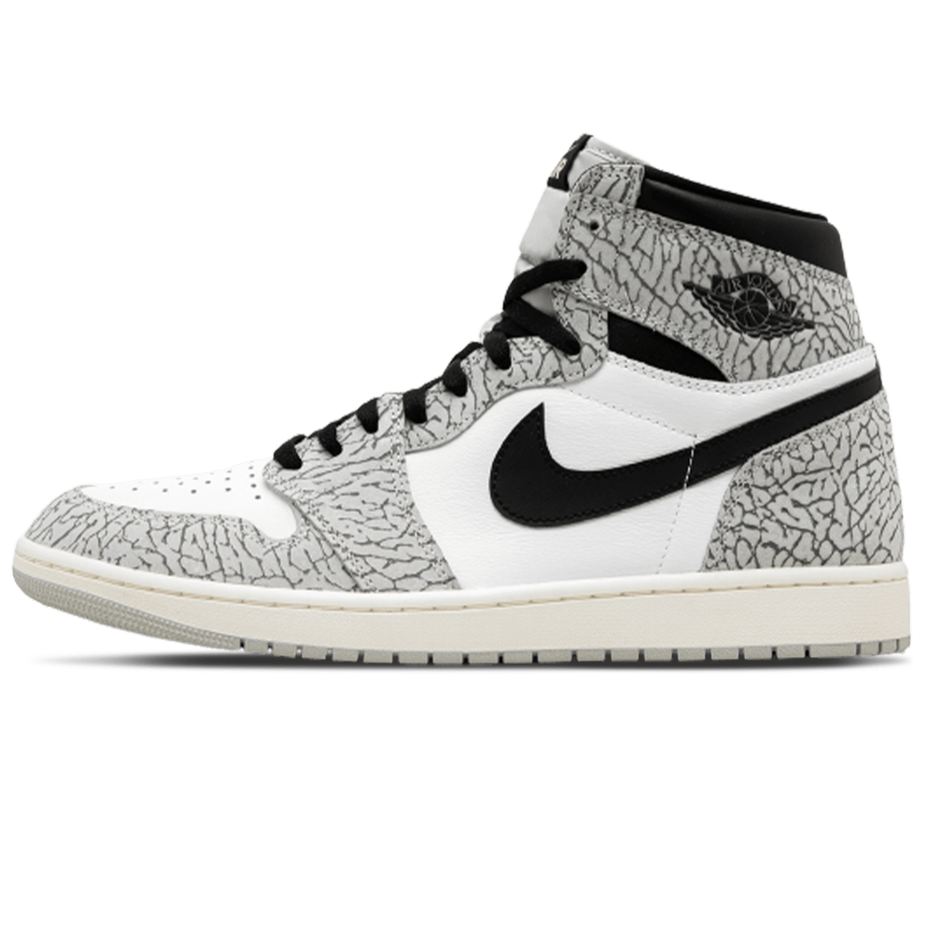Air Jordan 1 Retro High OG 'White Cement' — UK 3 | EU 35.5 | US 3.5 — Front View