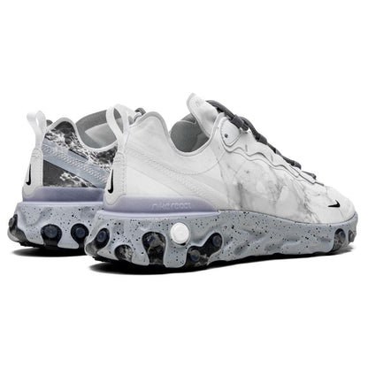 Kendrick Lamar x React Element 55 'Pure Platinum' — UK 3 | EU 35.5 | US 3.5 — Back View