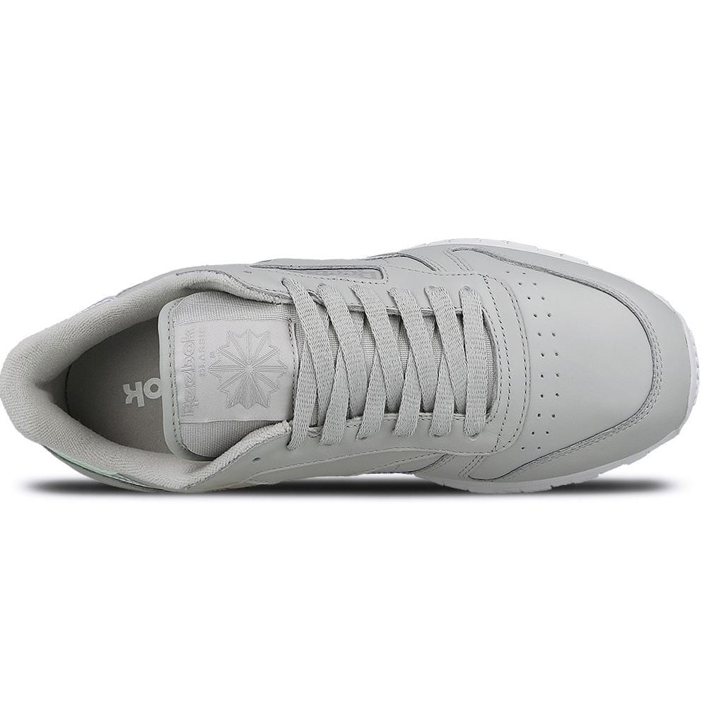 Reebok Classic Leather Iridescent Skull Grey-White — UK 2.5 | EU 34 | US 3.5 — Side View