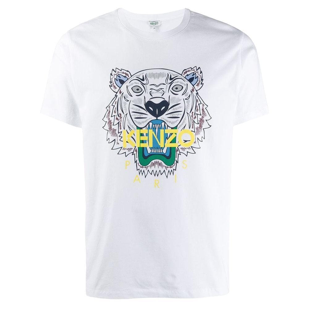 Kenzo Tiger T-Shirt 'White' — XXS — Front View