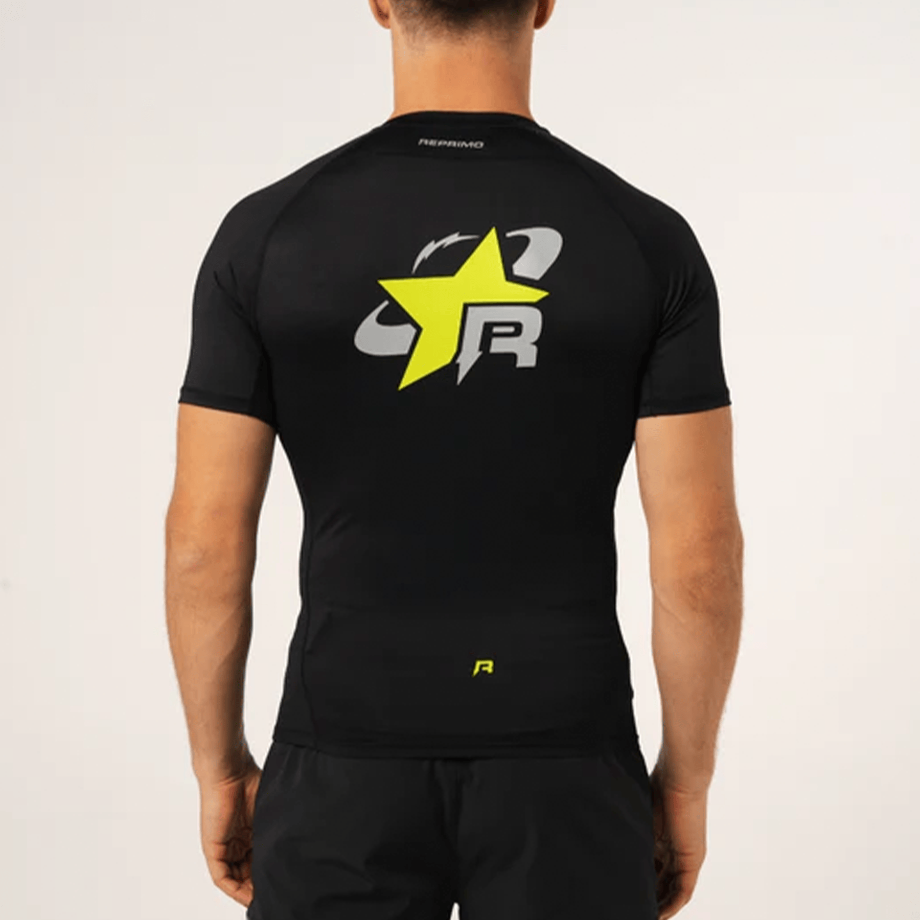 Reprimo RP Base Layer Tee 'Black Neon' — XXS — Side View