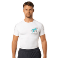 Reprimo RP Base Layer Tee 'White Cyan' — XXS — Front View