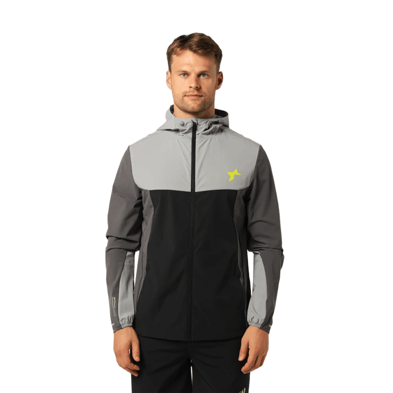 Reprimo RP Flight Windbreaker Jacket 'Black Neon' — XXS — Front View