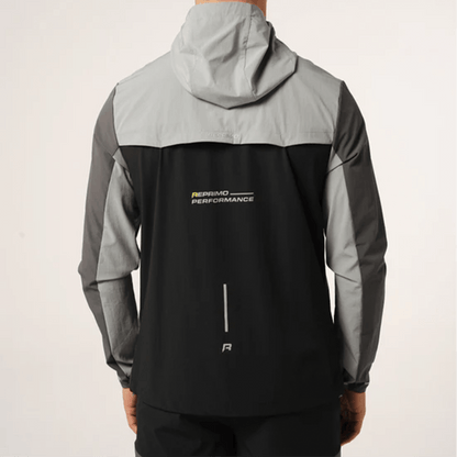 Reprimo RP Flight Windbreaker Jacket 'Black Neon' — XXS — Side View