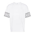 Kenzo Logo Trimmed T-Shirt "White" — XXS — Front View