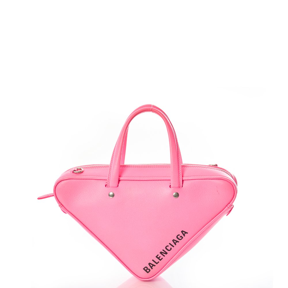Balenciaga Top Handle Triangle Duffle S  in Pink, Leather — Alternate View 10