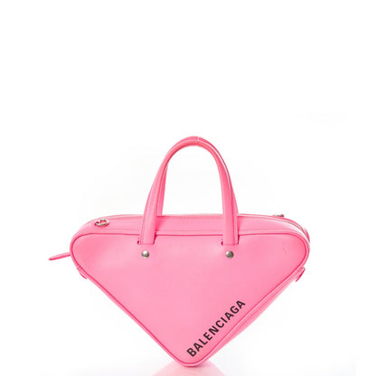 Balenciaga Top Handle Triangle Duffle S  in Pink, Leather — Alternate View 10