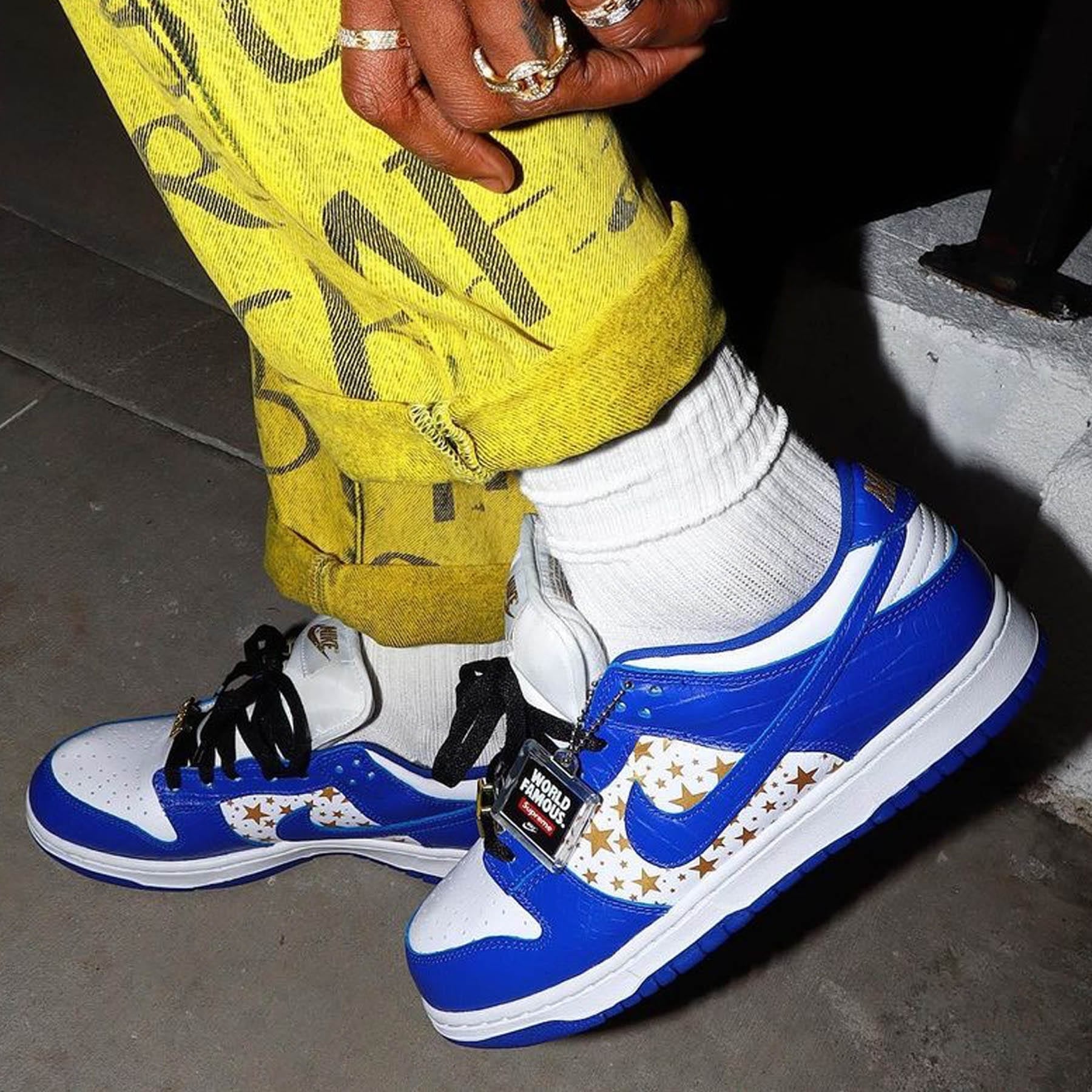 Supreme x Nike Dunk Low OG SB QS 'Hyper Royal' — UK 3 | EU 35.5 | US 3.5 — Alternate View 8