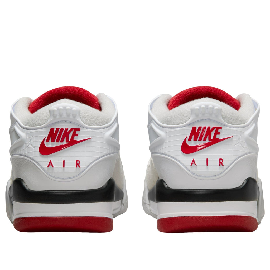 Air Jordan 4 RM White Black Varsity Red GS — 3 UK — Side View
