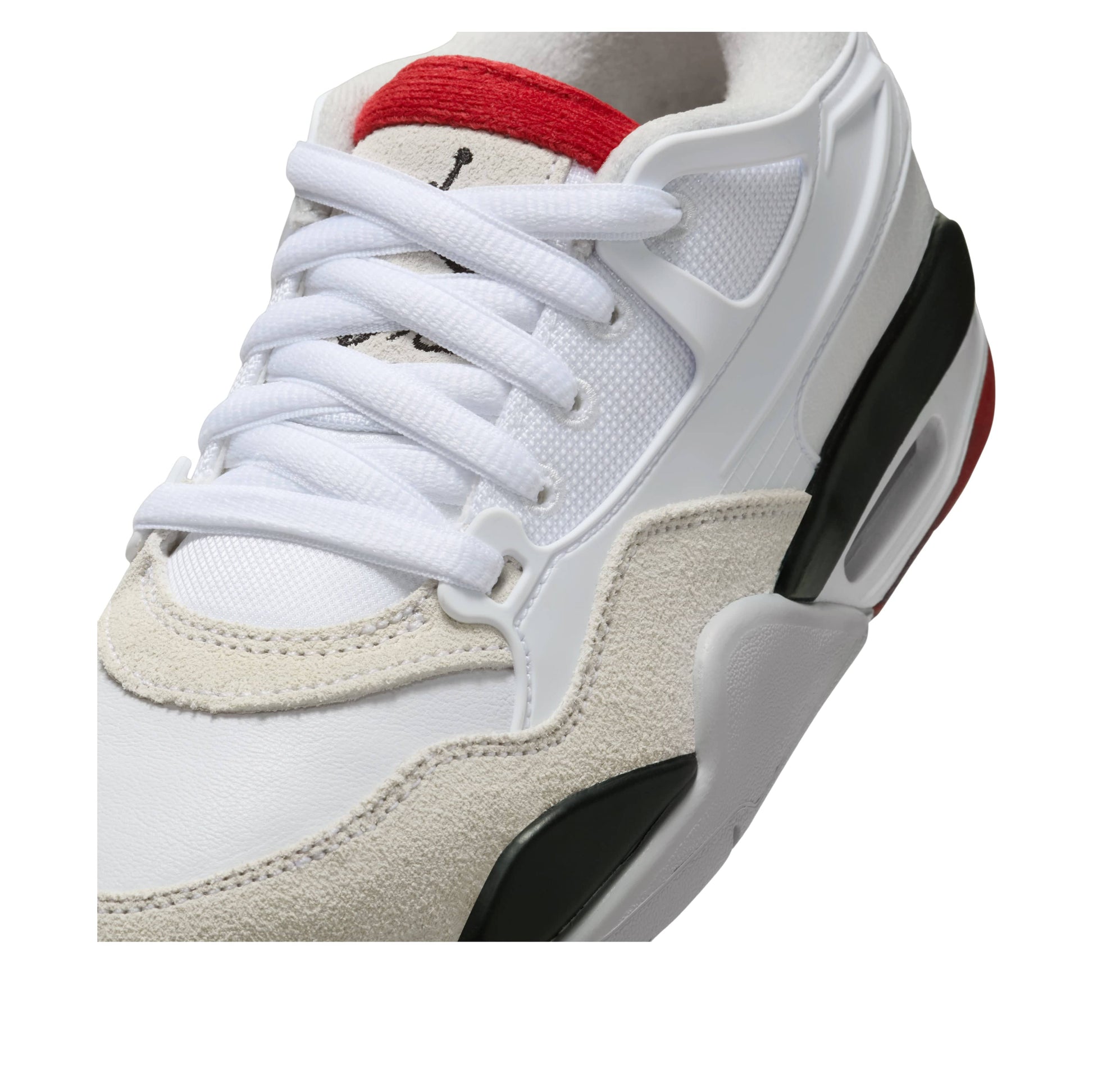 Air Jordan 4 RM White Black Varsity Red GS — 3 UK — Detail View