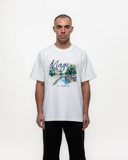 Magiri Seine River Printed T-Shirt 'White' — White — Size S — Top View