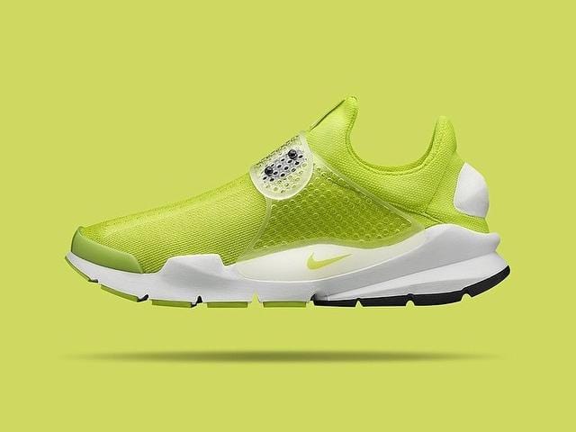 Nike Special Project Sock Dart SP Neon Yellow - Summit White — UK 3 | EU 35.5 | US 3.5 — Top View