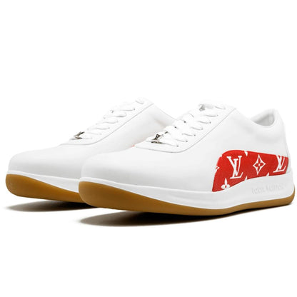 Supreme x Louis Vuitton Sport White Monogram — UK 1 — Side View