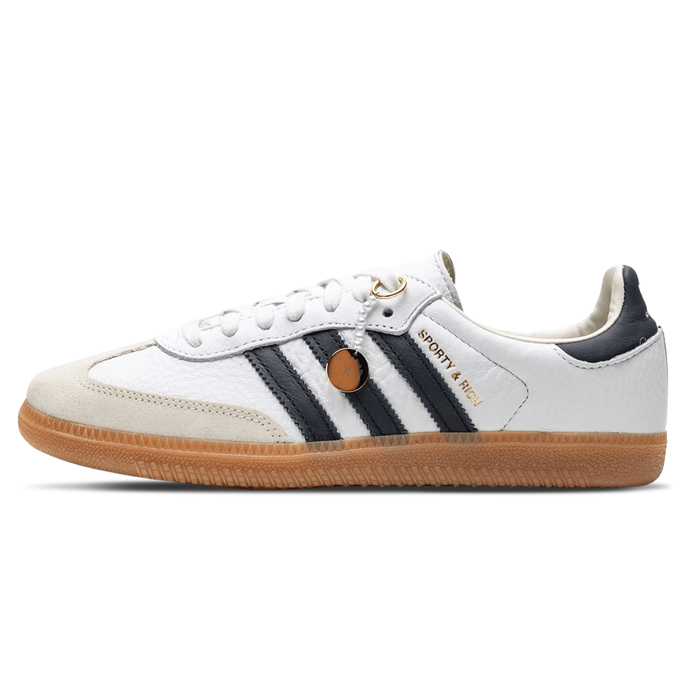 Sporty & Rich x Adidas Samba OG 'White Black' — UK 3.5 | EU 36 | US 4 — Front View
