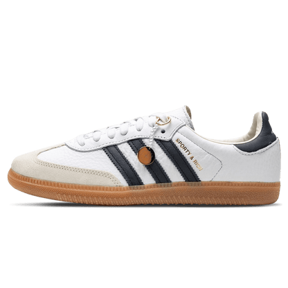 Sporty & Rich x Adidas Samba OG 'White Black' — UK 3.5 | EU 36 | US 4 — Front View
