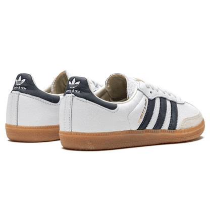 Sporty & Rich x Adidas Samba OG 'White Black' — UK 3.5 | EU 36 | US 4 — Back View
