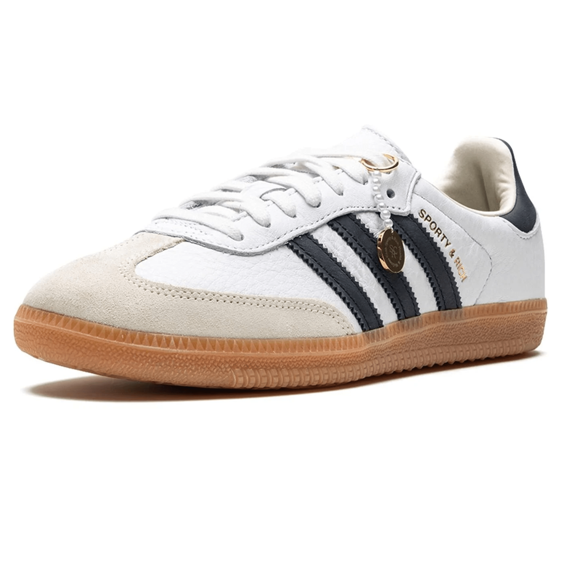 Sporty & Rich x Adidas Samba OG 'White Black' — UK 3.5 | EU 36 | US 4 — Top View