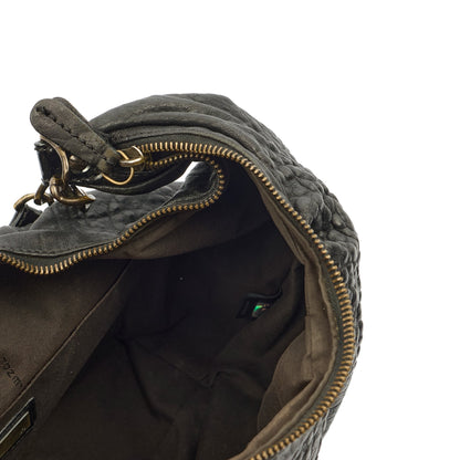 Fendi Shoulder Bag B Bag in Black, Leather — Detail View