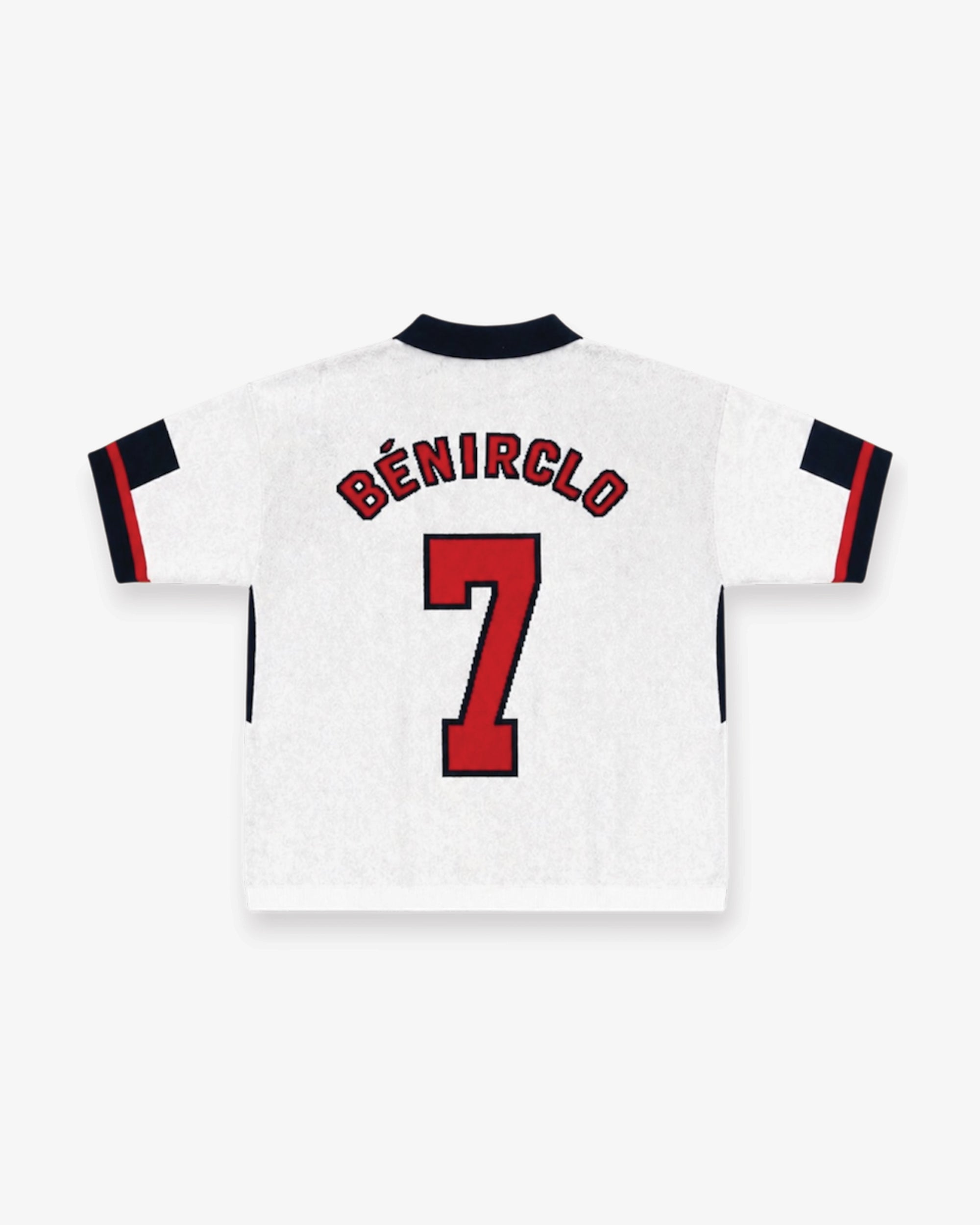 Benir Clothing 98 Becks inspired knit Jersey - White — XS — Detail View
