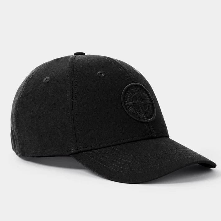 Stone Island Baseball Cap in Black — One-Size — Front View