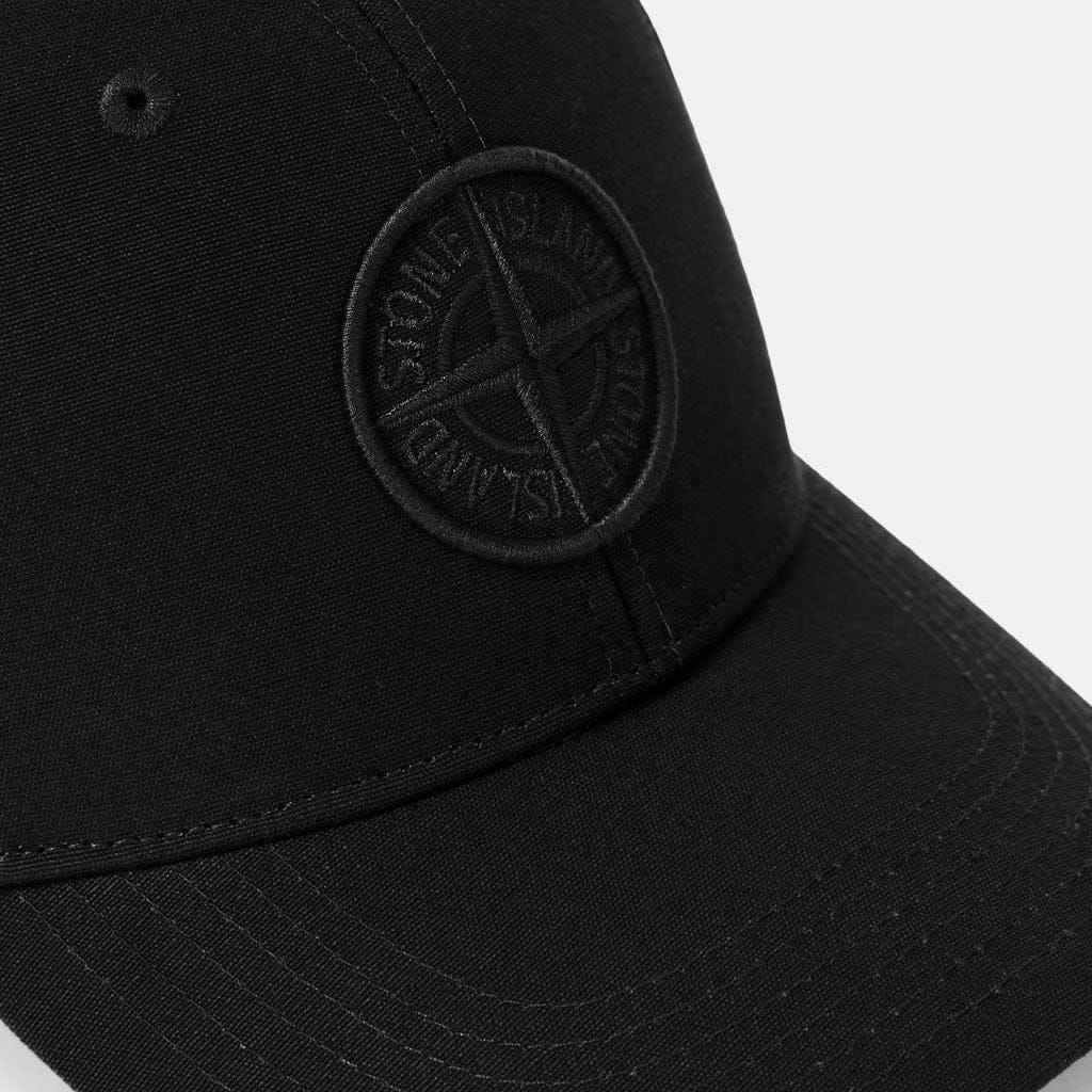 Stone Island Baseball Cap in Black — One-Size — Back View