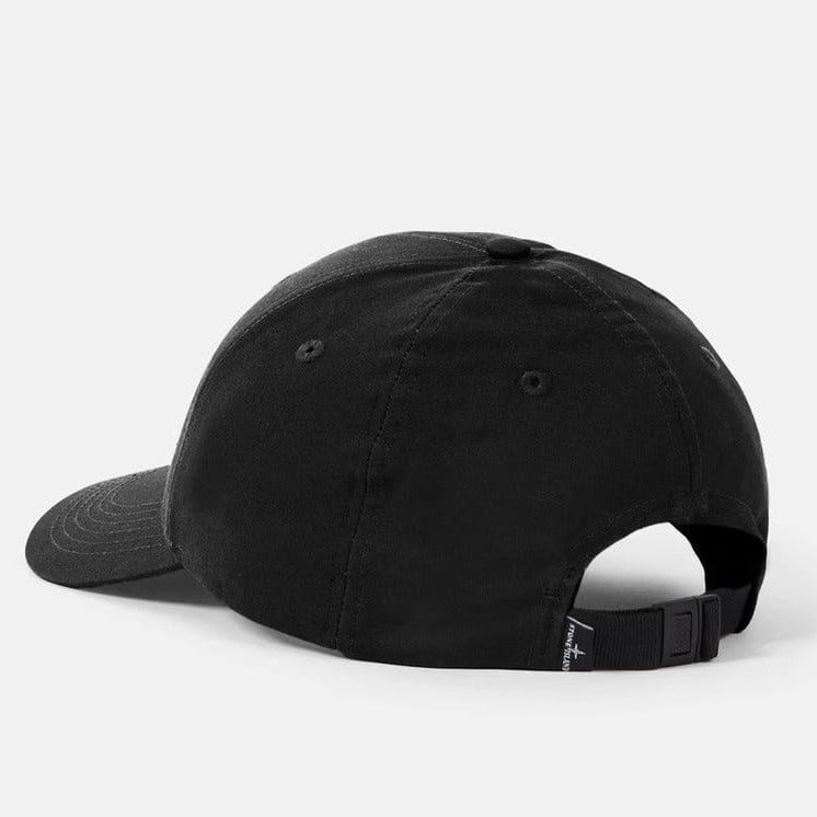 Stone Island Baseball Cap in Black — One-Size — Side View