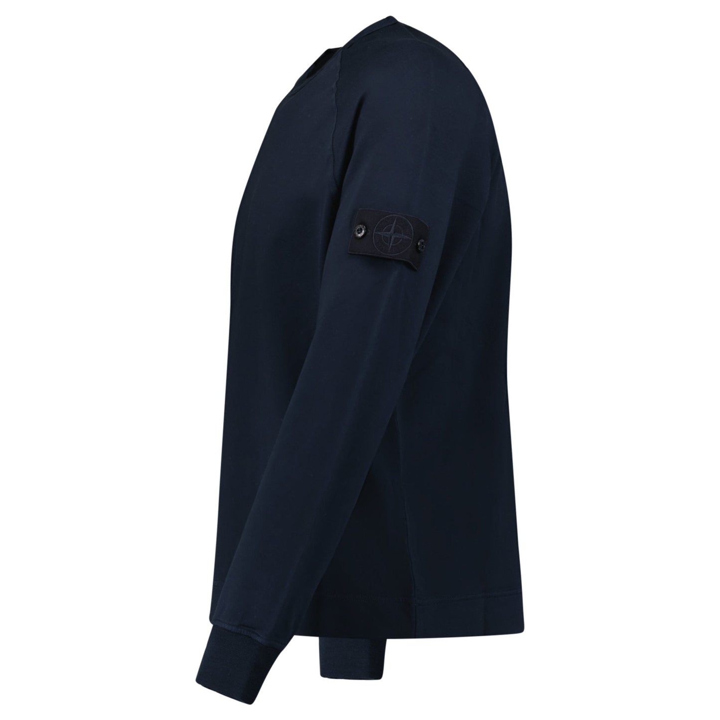 Stone Island Ghost Badge Crewneck Sweatshirt Navy — S — Back View