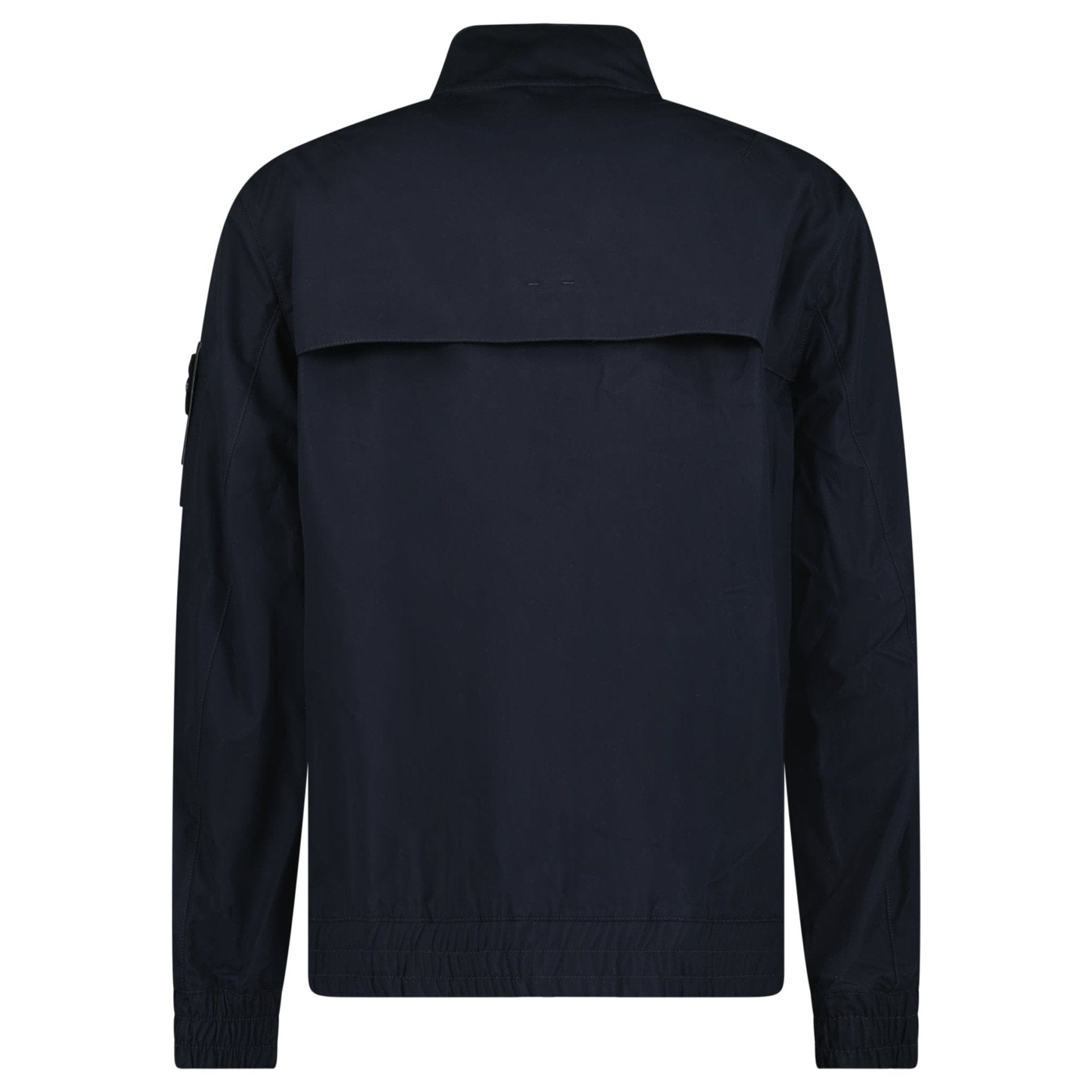 Stone Island Ghost Weatherproof Cotton Canvas Jacket Navy — S — Back View