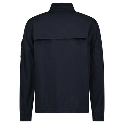 Stone Island Ghost Weatherproof Cotton Canvas Jacket Navy — S — Back View