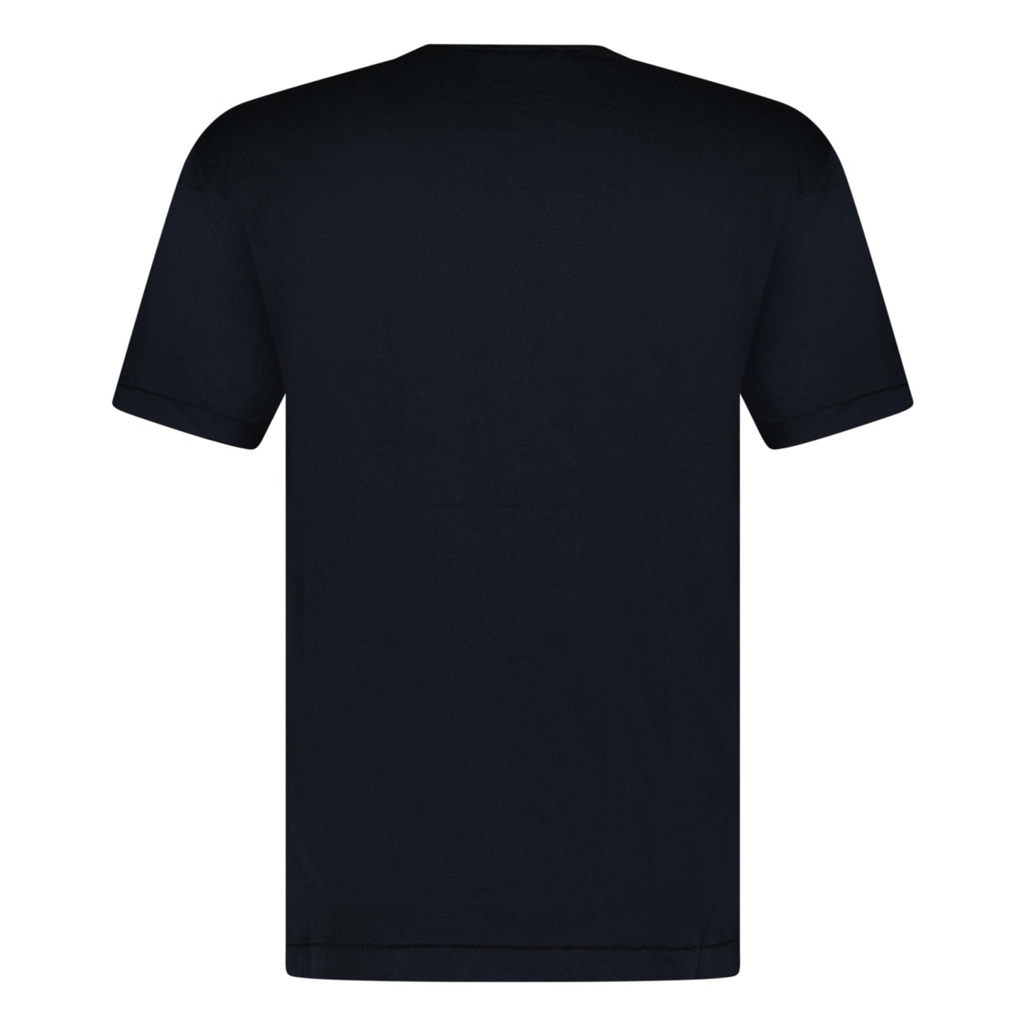 Stone Island Slim-Fit Short-Sleeve T-Shirt With Compass Patch Navy — S — Back View