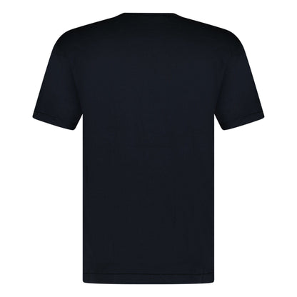 Stone Island Slim-Fit Short-Sleeve T-Shirt With Compass Patch Navy — S — Back View