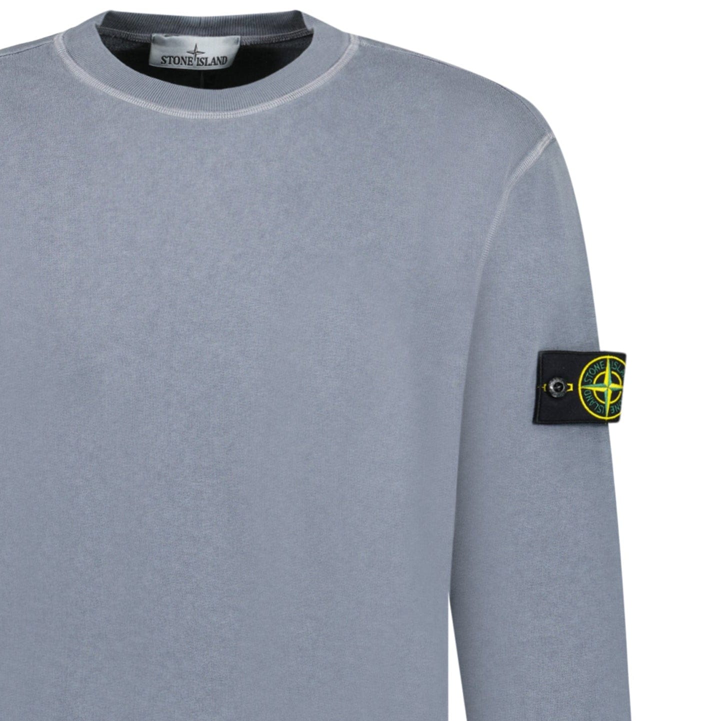 Stone Island Old Effect Crewneck Sweatshirt Dark Blue — S — Back View