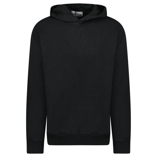 Stone Island ‘Old’ Treatment Hooded Sweatshirt In Black — S — Front View