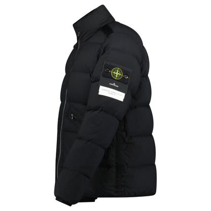 Stone Island Puffer Jacket In Seamless Tunnel Nylon Black — S — Side View