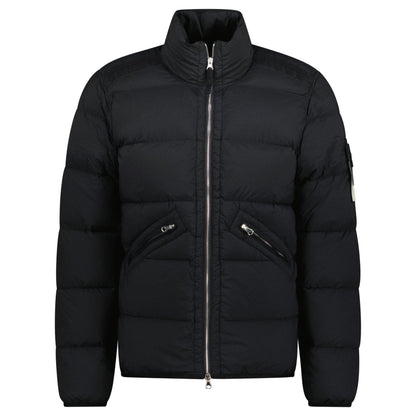 Stone Island Puffer Jacket In Seamless Tunnel Nylon Black — S — Front View