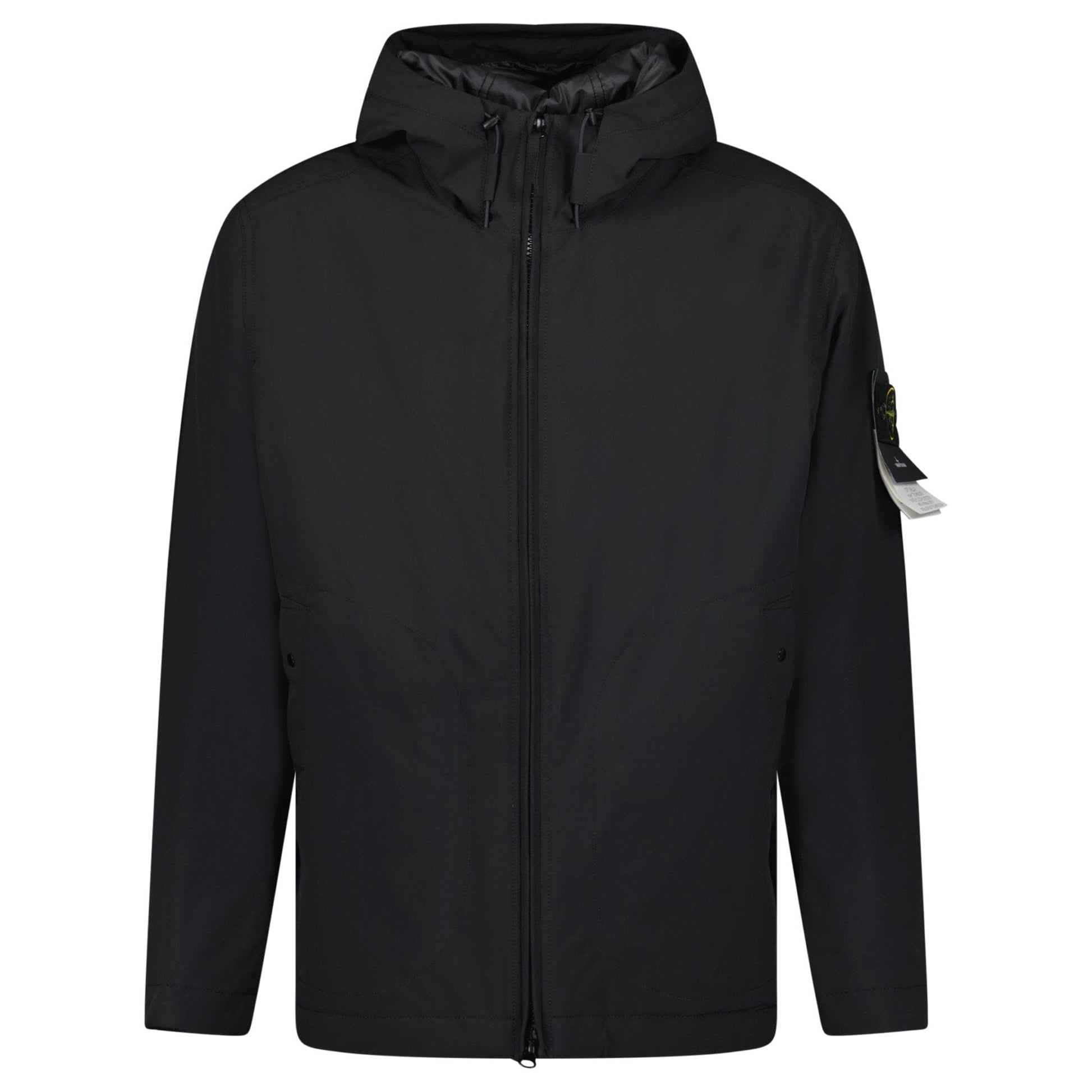 Stone Island Soft Shell-R Primaloft Insulation Technology Jacket in Black — XL — Front View